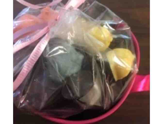 Small bucket of coconut balls