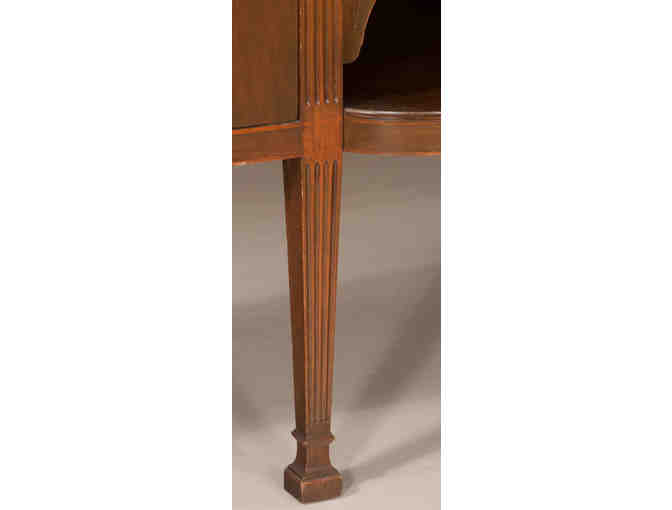 Sheraton Mahogany Sideboard with Bow Front Center Section Fitted with Drawers