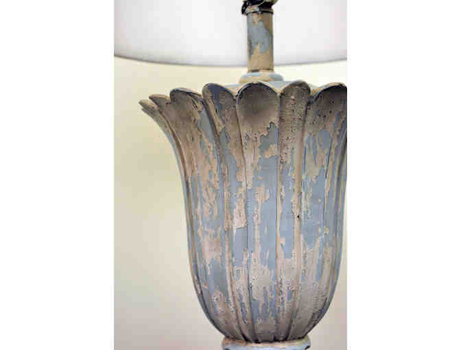 Jillian Table Lamp w/ Soft White Faux Silk Shade