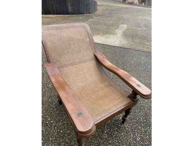 Reproduction of 1850s Britich Plantation Chair with leg extensions