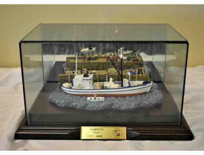 Sardine 'Lori' Model Boat by Anchor Bay with Display Case!