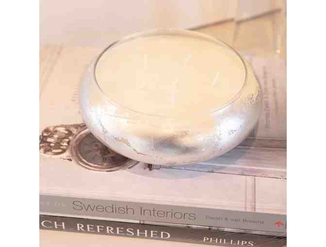 Melissa Warnke Six-Wick Silver-Leaf Bowl Candle