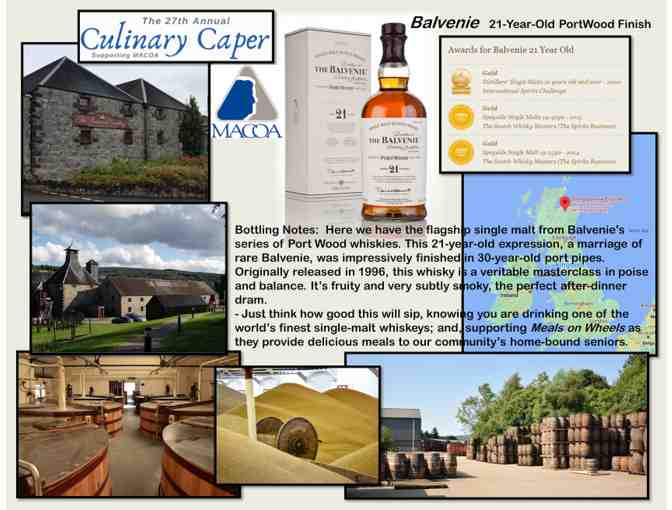 Balvenie 21-Year Old Port Wood Finish Single Malt Scotch Whiskey!