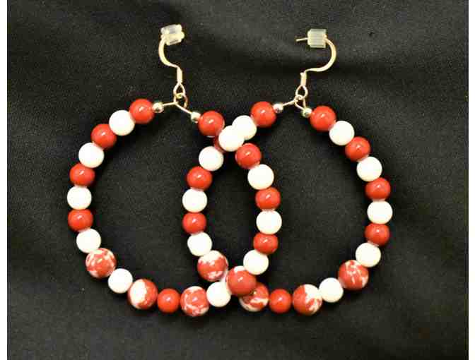 'Alabama' Stretch Bracelet & Hoop Earrings
