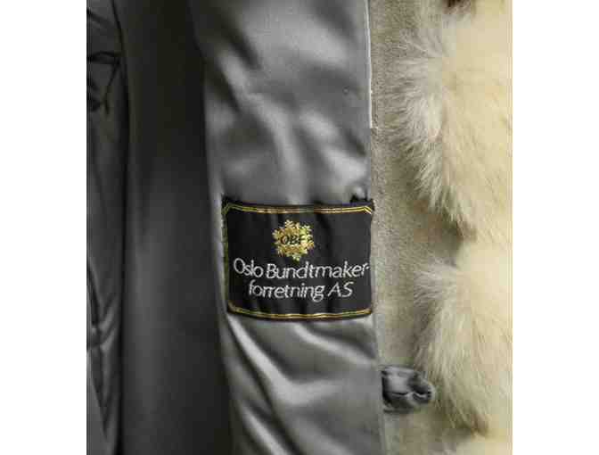 Oslo Bundtmaker Full-Length White Fox Fur Coat