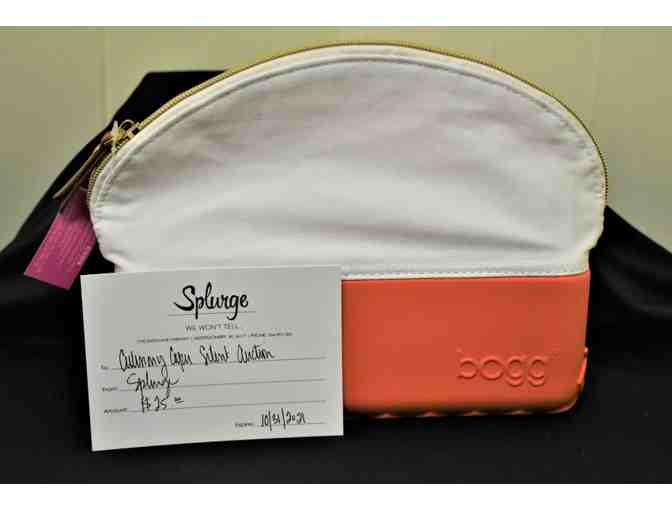 $25 Gift card to Splurge and Beauty and the Bogg Cosmetic Bag!
