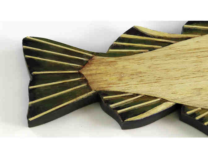 Painted Cod Sculpture By Heather Stewart