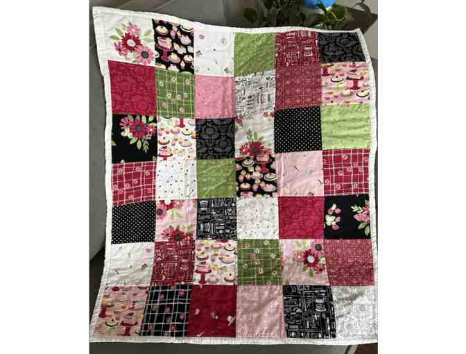 Handmade Pink & Red Quilt - Photo 1