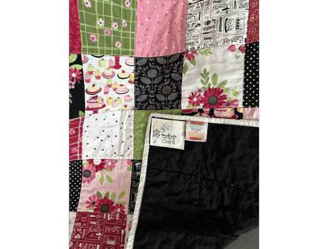 Handmade Pink & Red Quilt - Photo 2