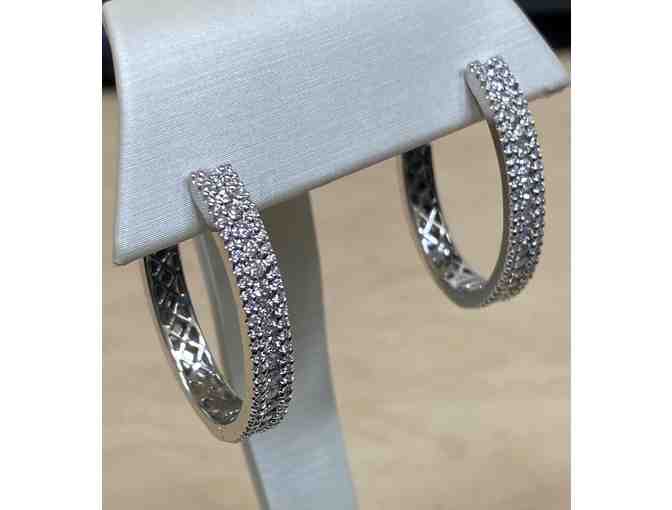 Diamond Hoop Earrings