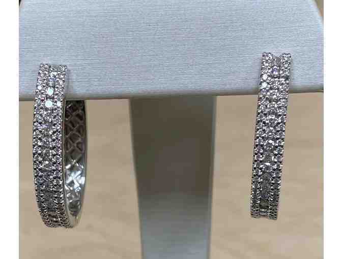 Diamond Hoop Earrings