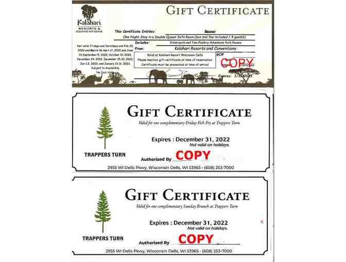 Kalahari Wisconsin Dells One Night Stay Package - Water and Adventure Park, Fish Fry, Brun