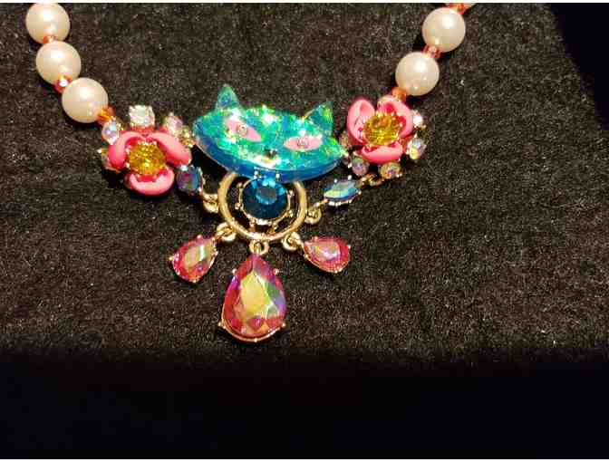 'Sparkle Kitty' Necklace by Betsey Johnson