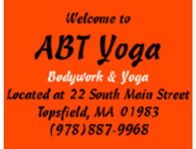 5 ABT Yoga Classes plus 1 hour private session in Topsfield, MA