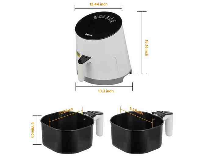 BAGOTTE HOT AIR FRYER WITH FULL TOUCH SCREEN, 3.7 QT