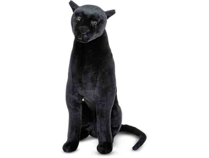 MELISSA & DOUG GIANT BLACK PANTHER, LIFELIKE STUFFED ANIMAL (NEARLY 3' TALL)