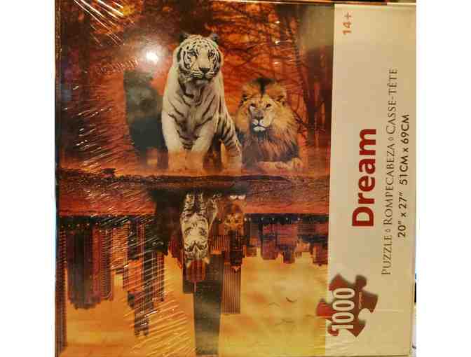 Package of four jigsaw puzzles