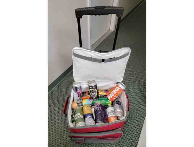 Cooler with 55 assorted beers