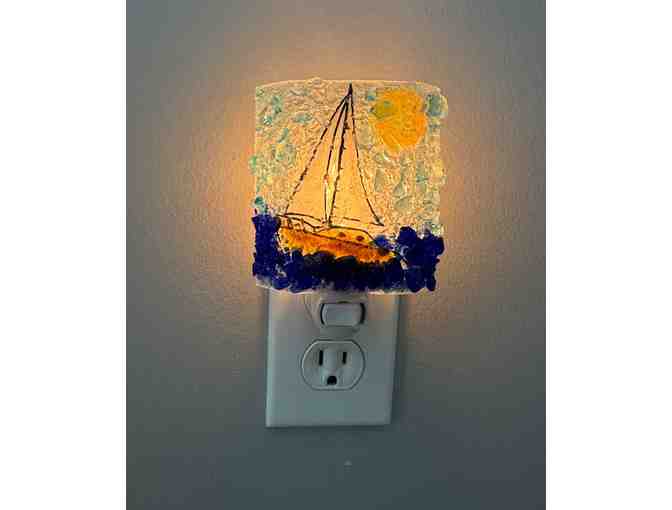 Sail Away Recycled Glass Night Light
