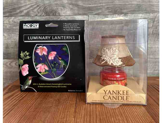 Ceramic Cat Platter + Luminary light set