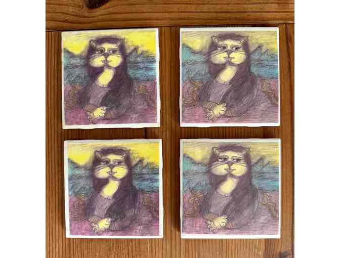 Framed Sunshine's Doodles Print + Set of Coasters