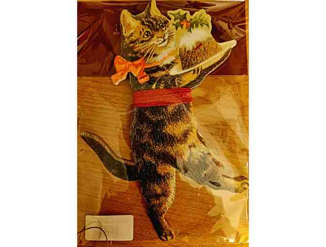 Basket of Christmas Items that Show Your Love of Cats!