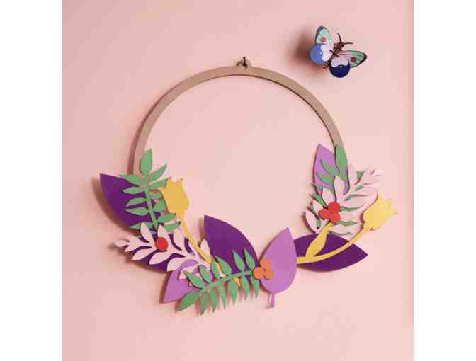 3D DIY Flower Blossom Wreath - Photo 1