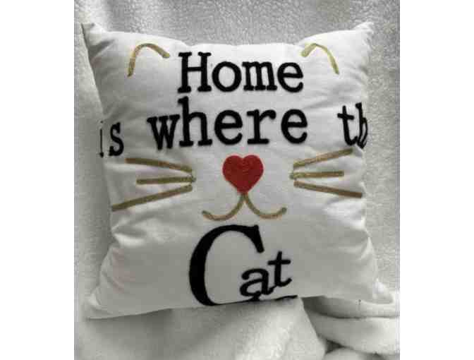 Home is Where the Cat is Decorative Pillow - Photo 1