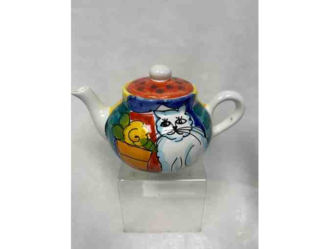 Hand-Painted Ceramic Teapot and Coffee Pot by Milson & Louis - Photo 5