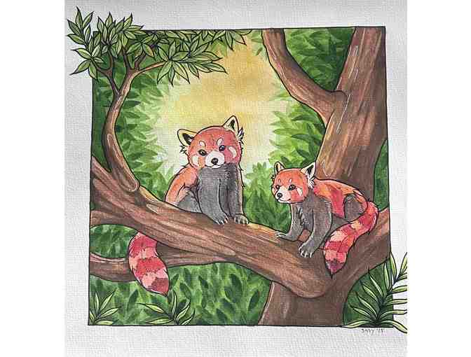 Custom Pet Portrait, framed - by Candice Cosco