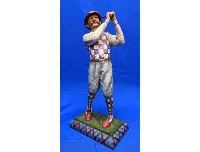 Pair of Golfing Figures, vintage collectible, by Jim Shore/Heartwood Creek