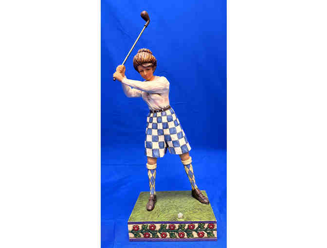 Pair of Golfing Figures, vintage collectible, by Jim Shore/Heartwood Creek