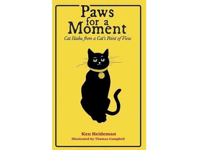 Cozy Kitty Bundle - with Melting Wax Table Lamp and a Signed Copy of 'Paws for a Moment'