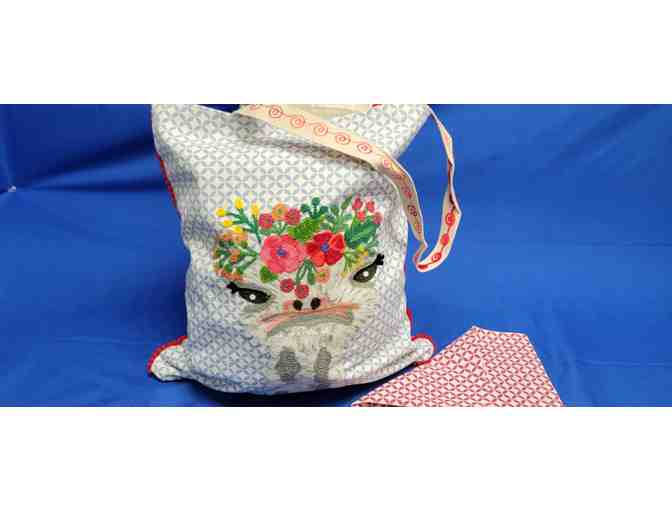 Embroidered Tote & Hand Towel