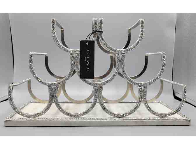 Tahari Home 3-Tiered Serving Stand and Wine Rack