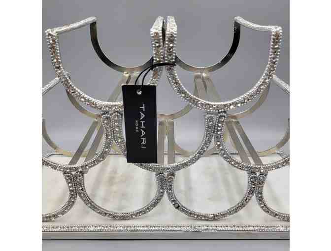 Tahari Home 3-Tiered Serving Stand and Wine Rack