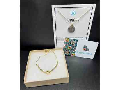 Timeless Elegance: Jubilee Benedictine Necklace & Mary Gold Bracelet with Lucinda's $50 Gi