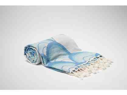 Stef Chandler Blue Wave Towel & Blanket Set (1 of 2)