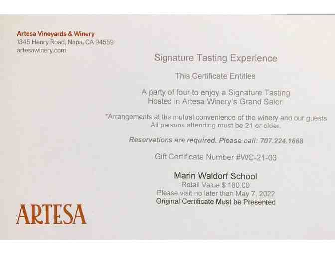 Artesa Winery Signature Tasting Experience
