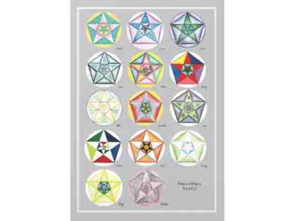 Seventh Grade Class Project - Geometric Drawing Art