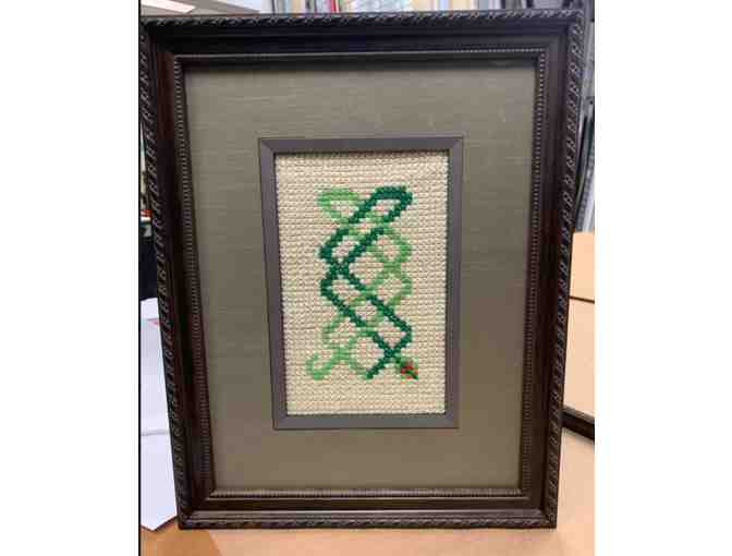 Fourth Grade Class Project - Norse Dragon Cross-Stitch