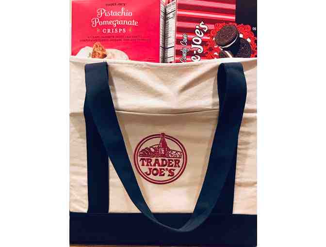 Trader Joe's Tote Full of Holiday Treats