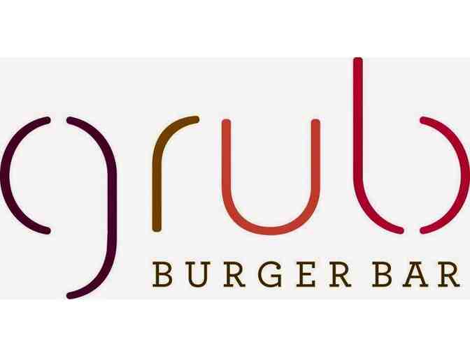 Grub Burger Bar Menu Tasting for 8, including cocktails