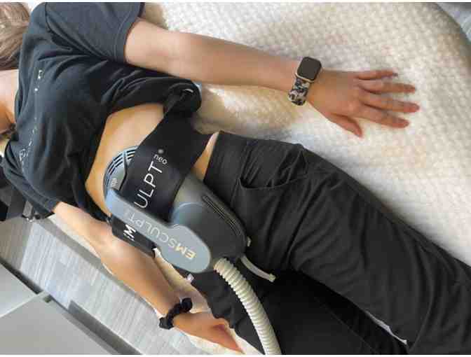 Emsculpt Fat burning + muscle building treatment + $100 off additional treatment