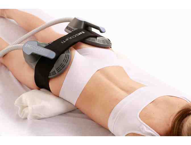Emsculpt Fat burning + muscle building treatment + $100 off additional treatment