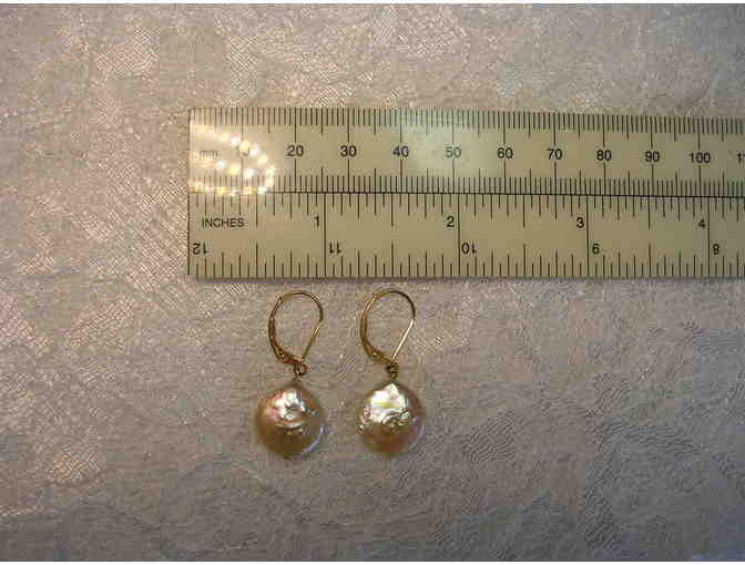 Freshwater Coin Pearl Earrings