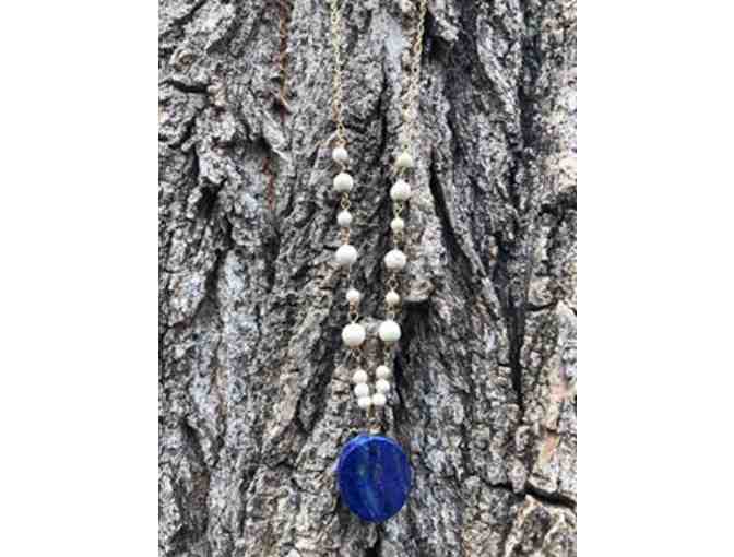 James & Jezebelle Lapis and Howlite Necklace