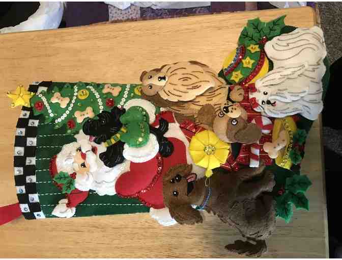 Christmas Stocking 'Santa Paws'