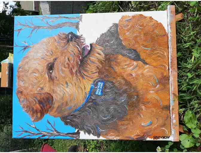 16x20 Hand Painted Pop Art painting of your pet!