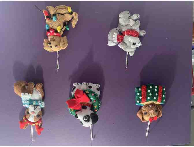 'Christmas Dogs' Ornaments